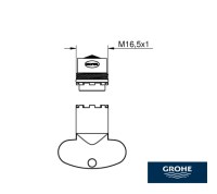 MEDIDAS AIREADOR COMPLETO MOUSSEUR GROHE